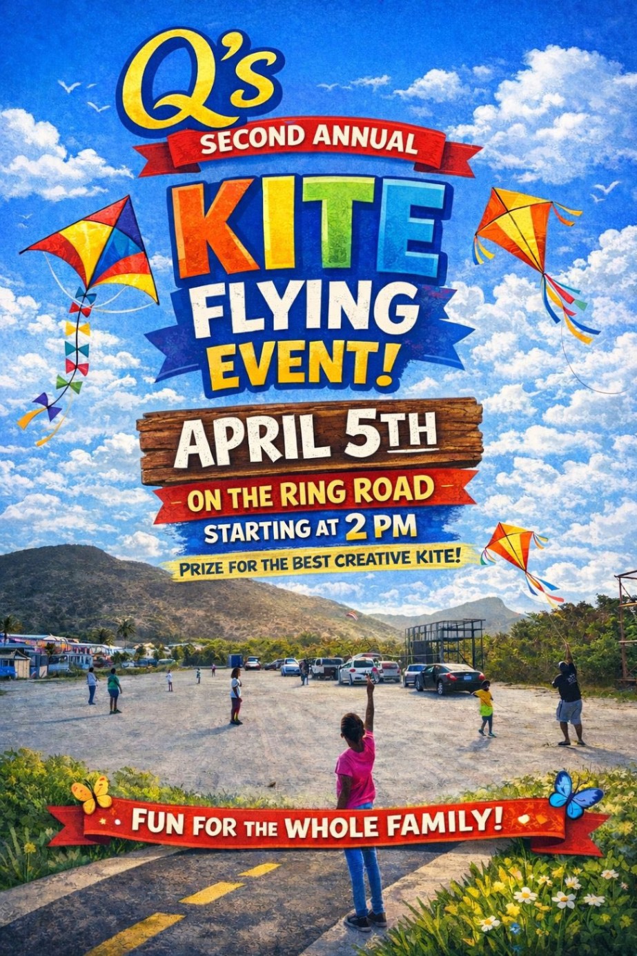 Q's Second Annual Kite Flying Event!