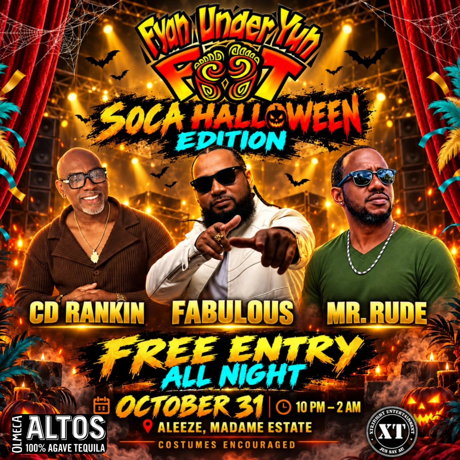 Fyah Under Yuh Foot Soca Halloween Edition