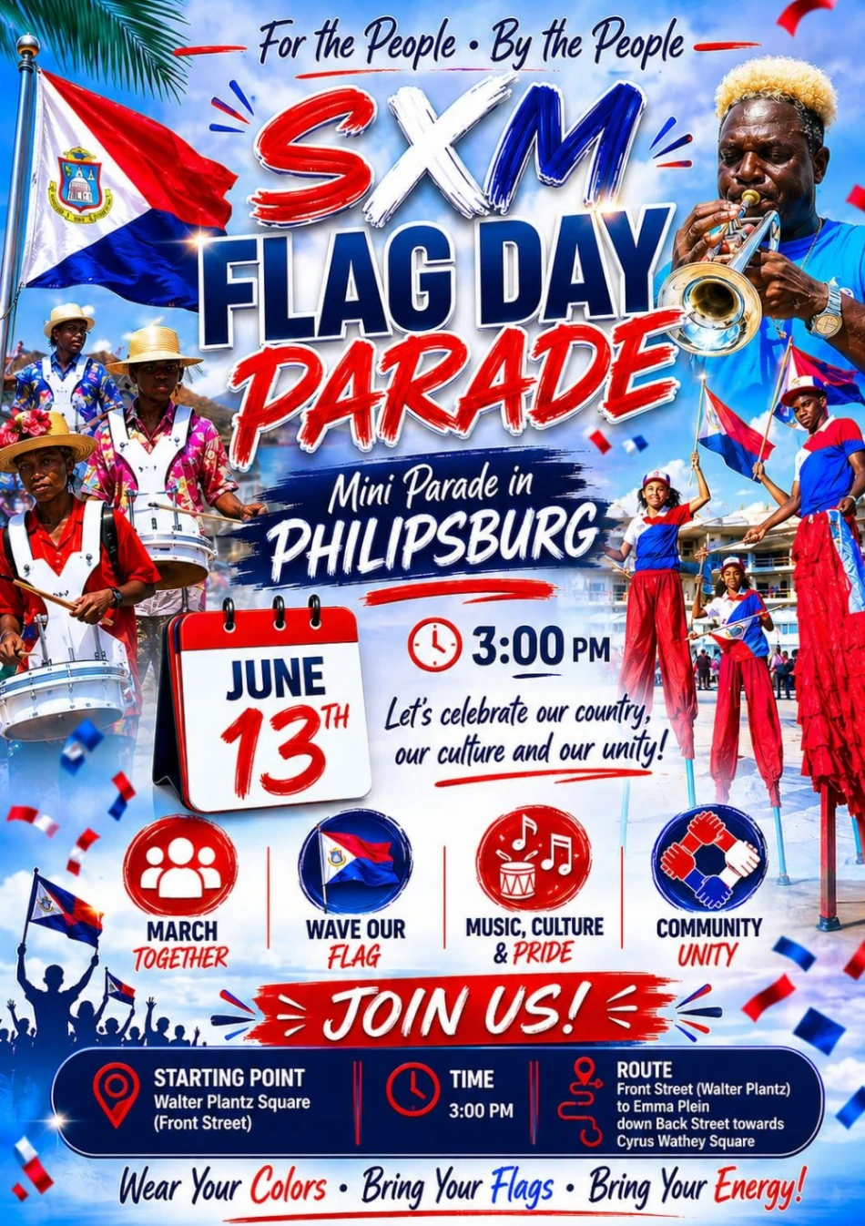 SXM Flag Day Parade