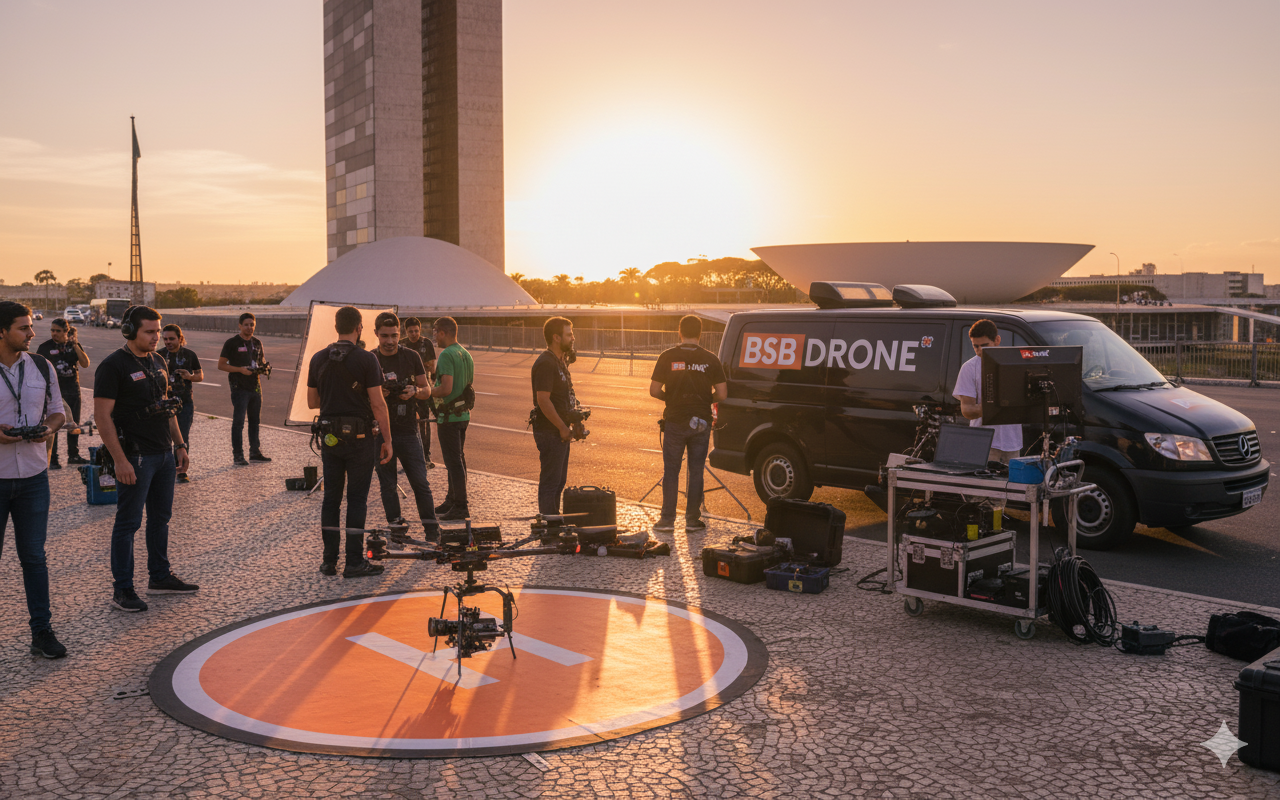 Equipe BSB Drone em colaboração
