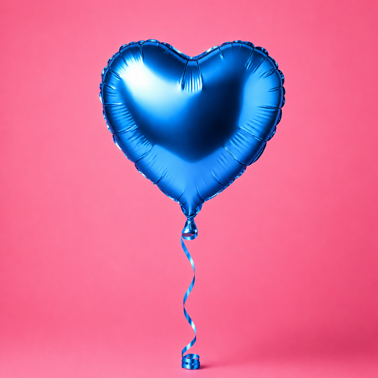Radiant Blue Heart Balloon