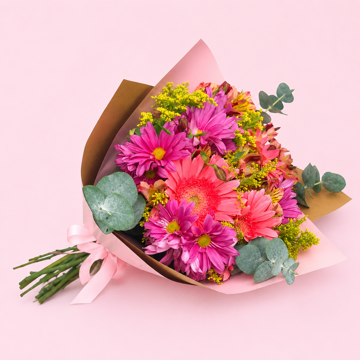 Bouquet of gerberas and daisies