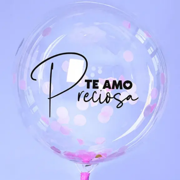 Globo burbuja Te amo preciosa