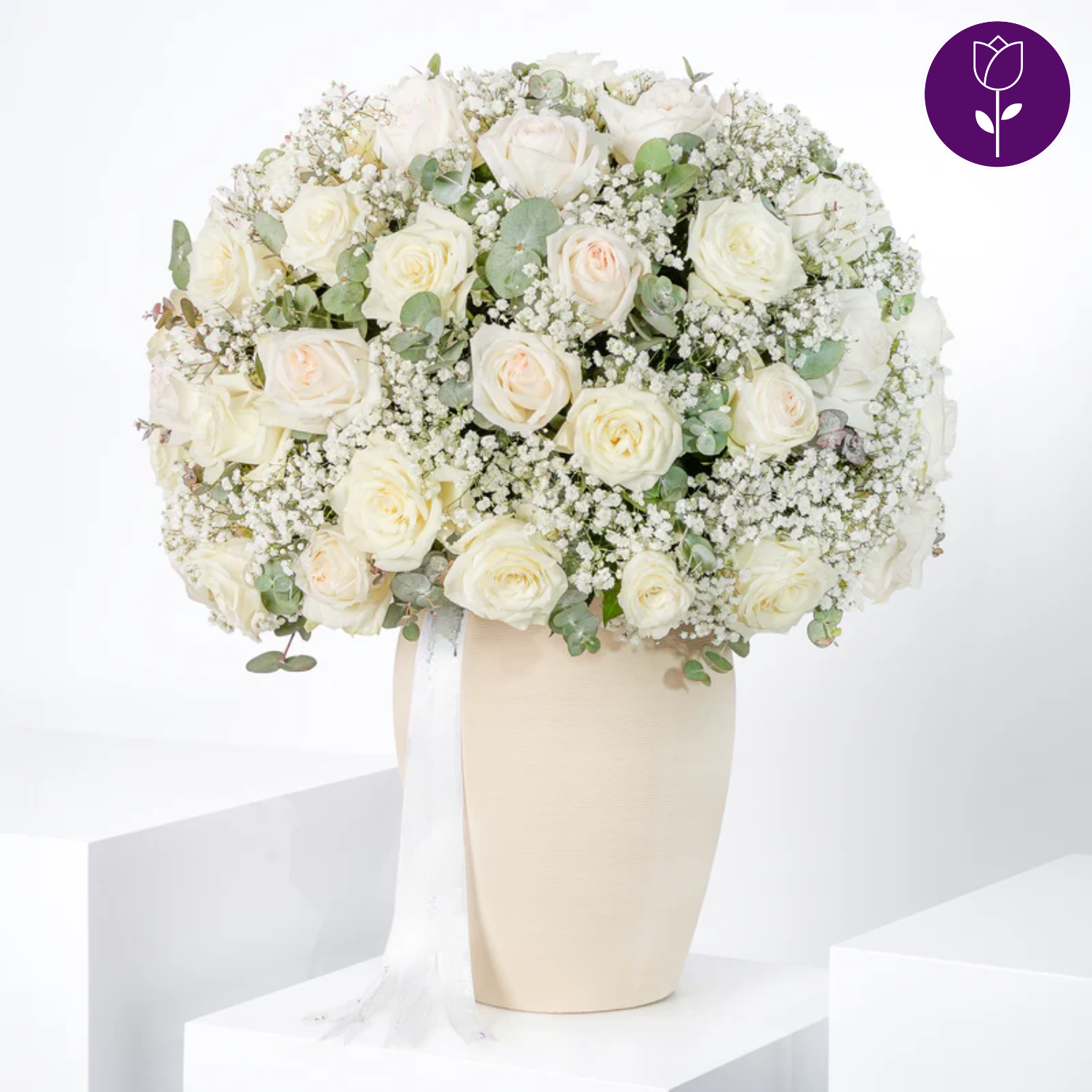 Arreglo flores Premium blancas Arreglo flores Premium blancas - Capital Flores con envío a domicilio hoy