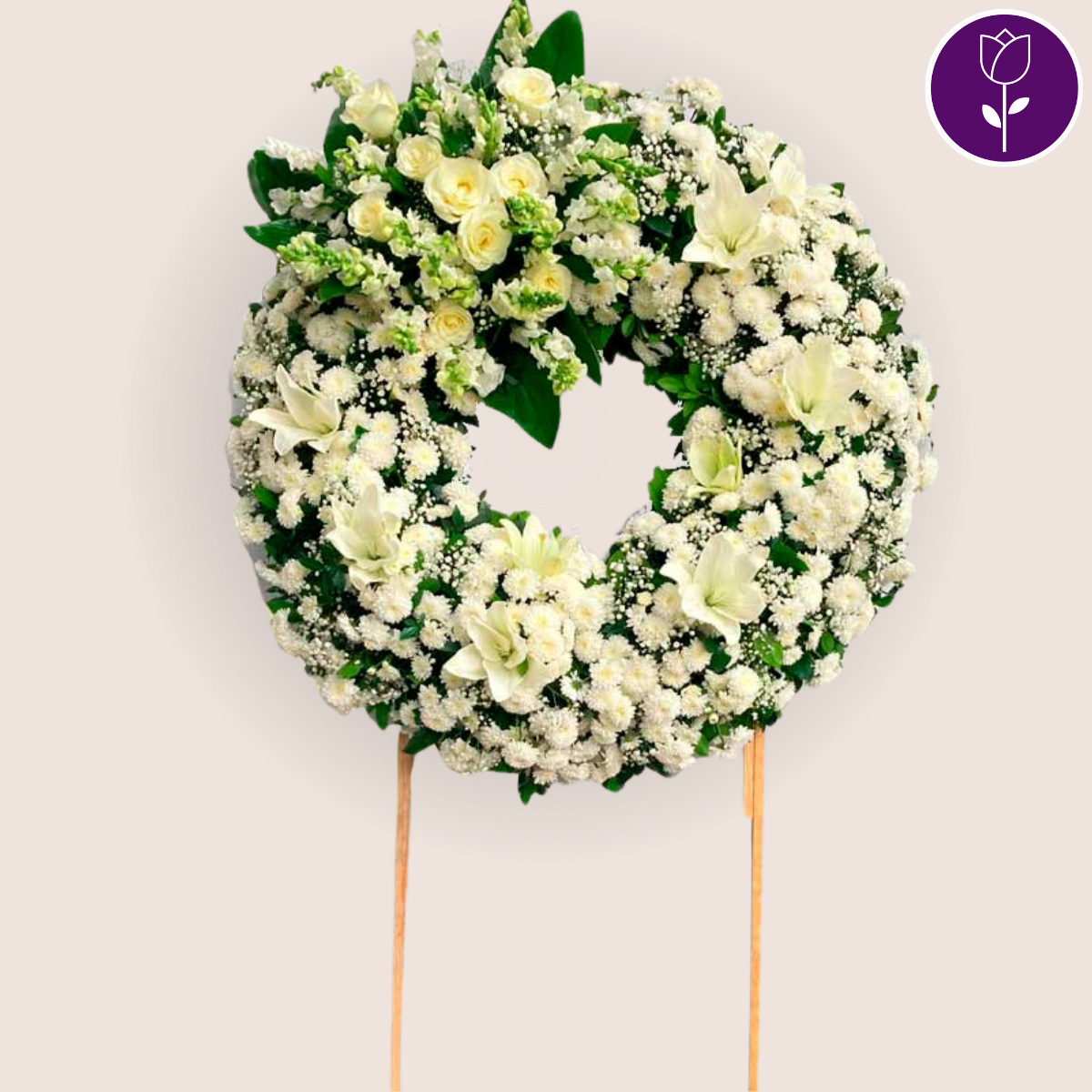 Corona fúnebre Abrazo de Paz - Capital Flores con envío a domicilio hoy