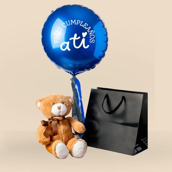 Kit cumpleaños globo y peluche