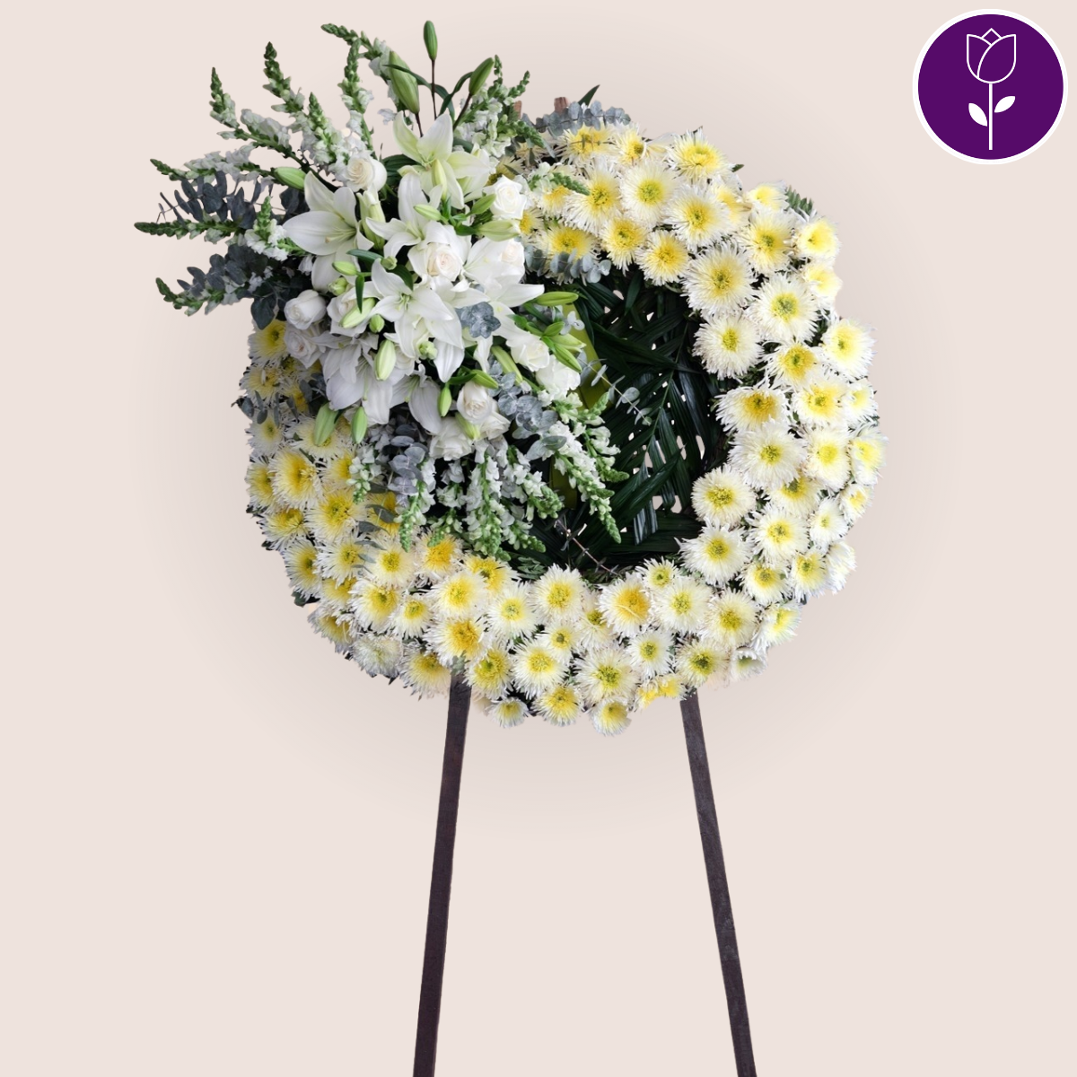 funeral wreath harmony - Capital Flores with same-day home delivery