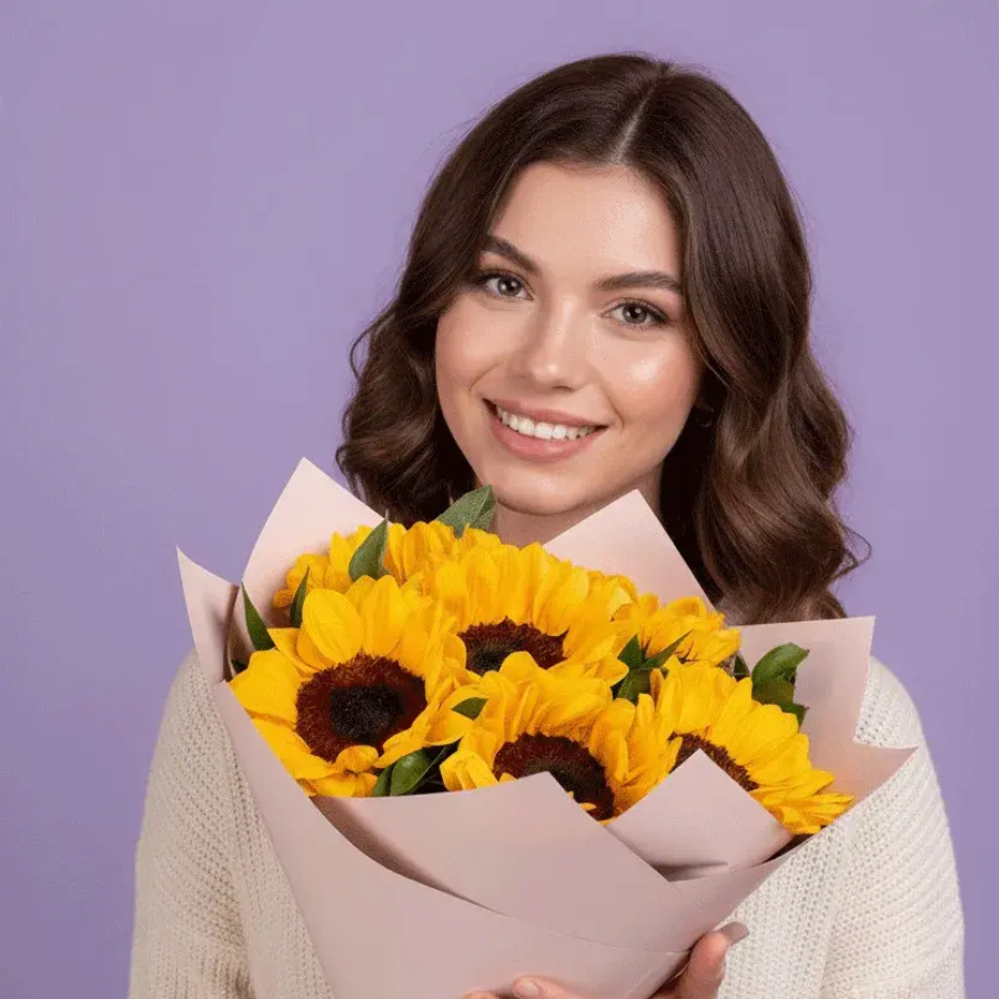 Bouquet of 6 Sunflowers - Capital Flores with same-day home delivery