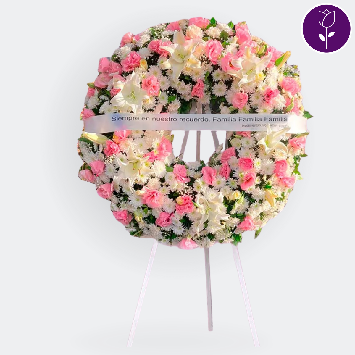 Corona funeraria Monte - Capital Flores con envío a domicilio hoy