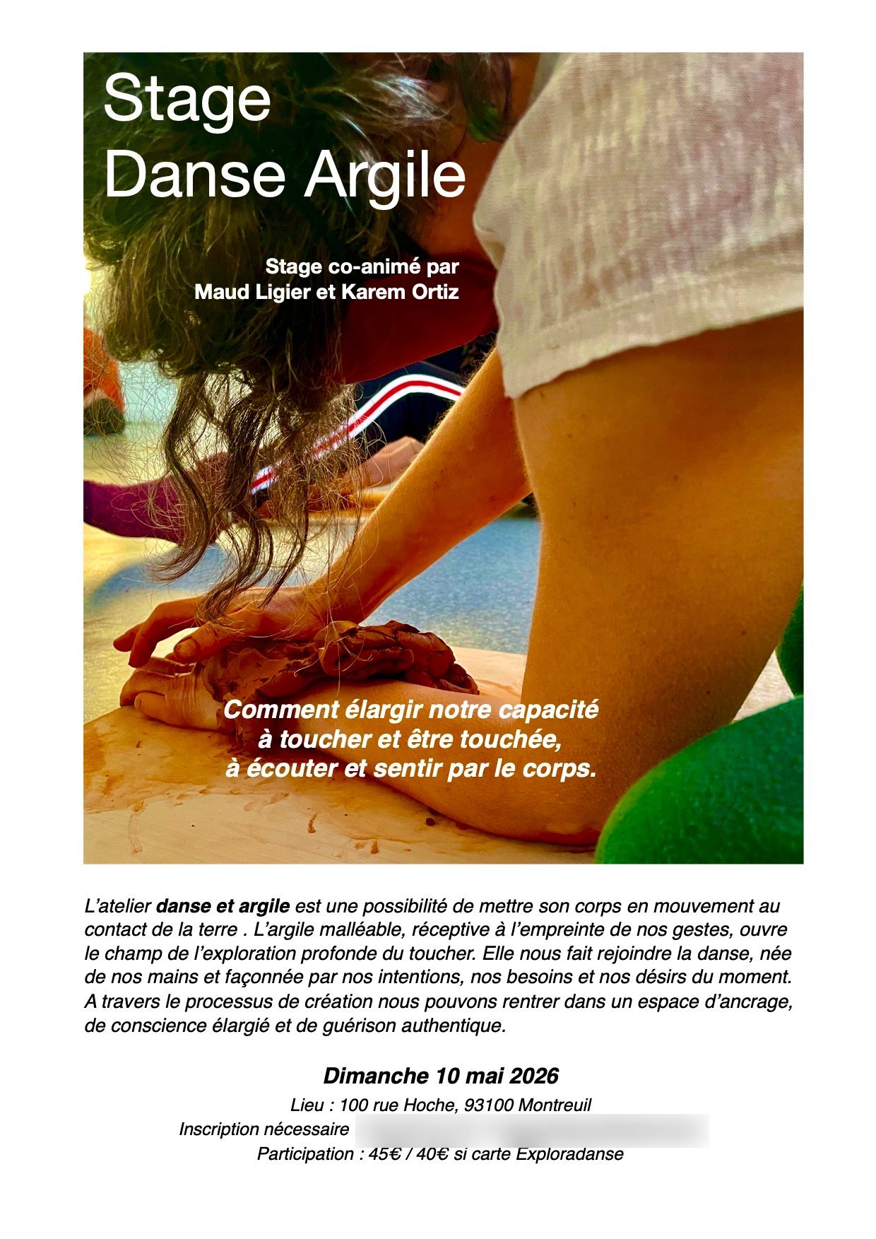 Stage Danse et Argile