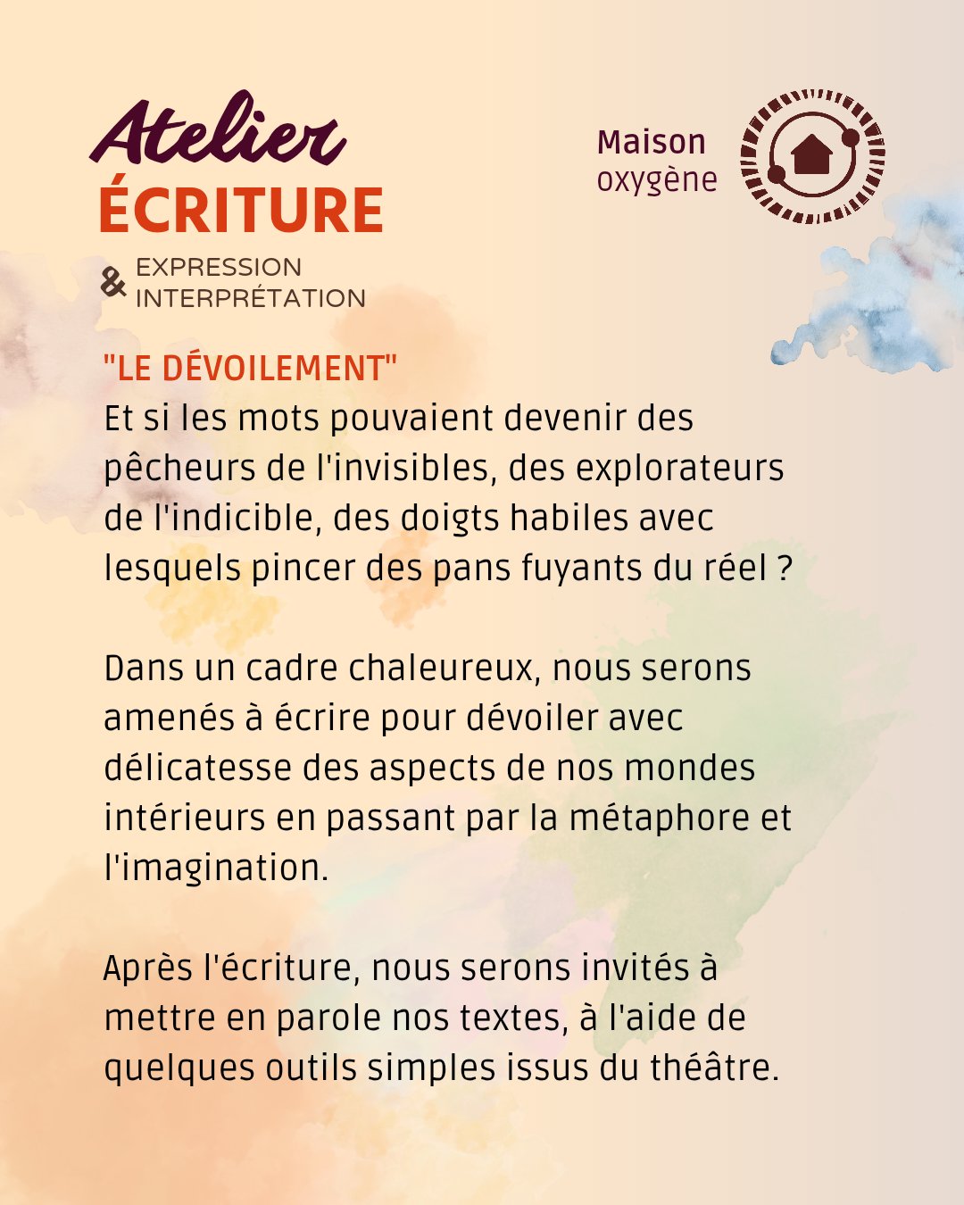 Atelier Écriture "Le dévoilement" - photo 2
