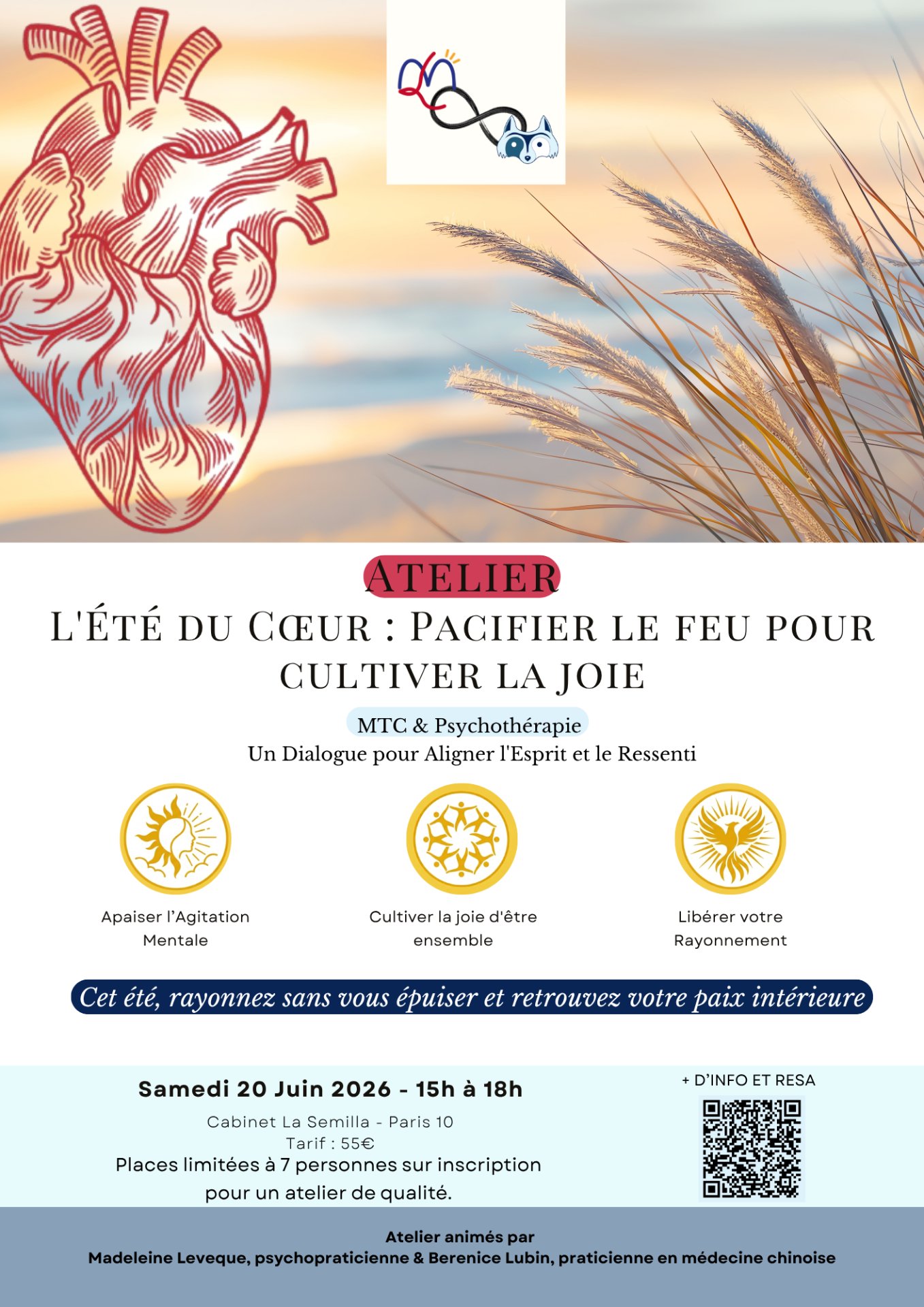Atelier Duo - L’Été du Cœur – Pacifier le feu pour cultiver la joie ☀️ - photo 1