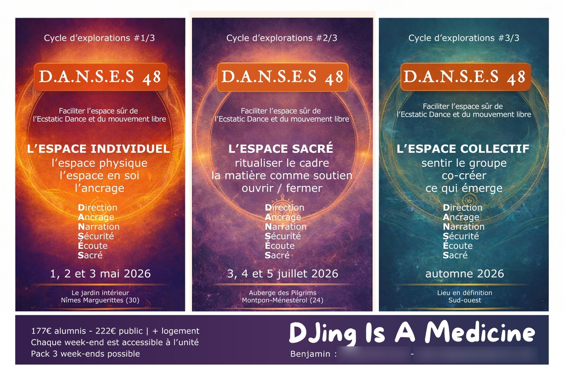 D.A.N.S.E.S 48 - Cycle d'exploration 3 week-ends - 2