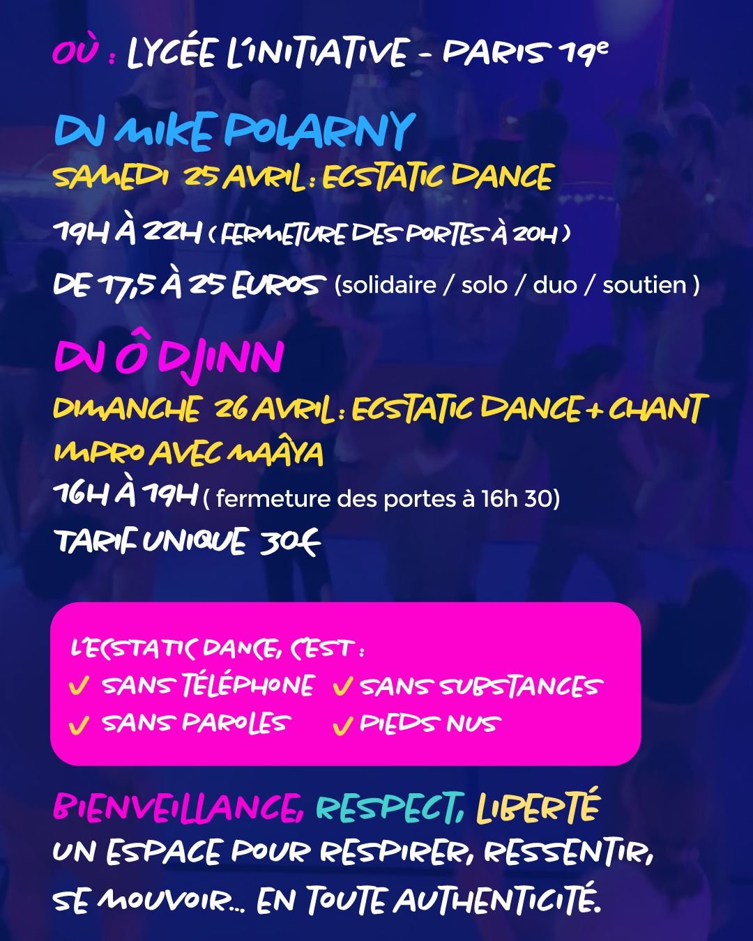 CHANT IMPRO & ECSTATIC DANCE - 26/04/2026 - Paris 19ème - photo 1