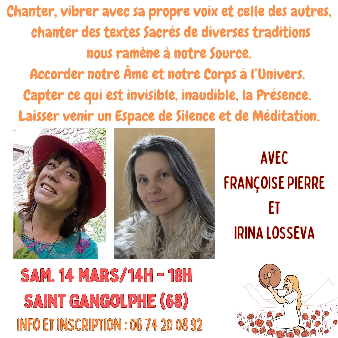 Chants / Tambours / Méditation avec Françoise Pierre et Irina Losseva