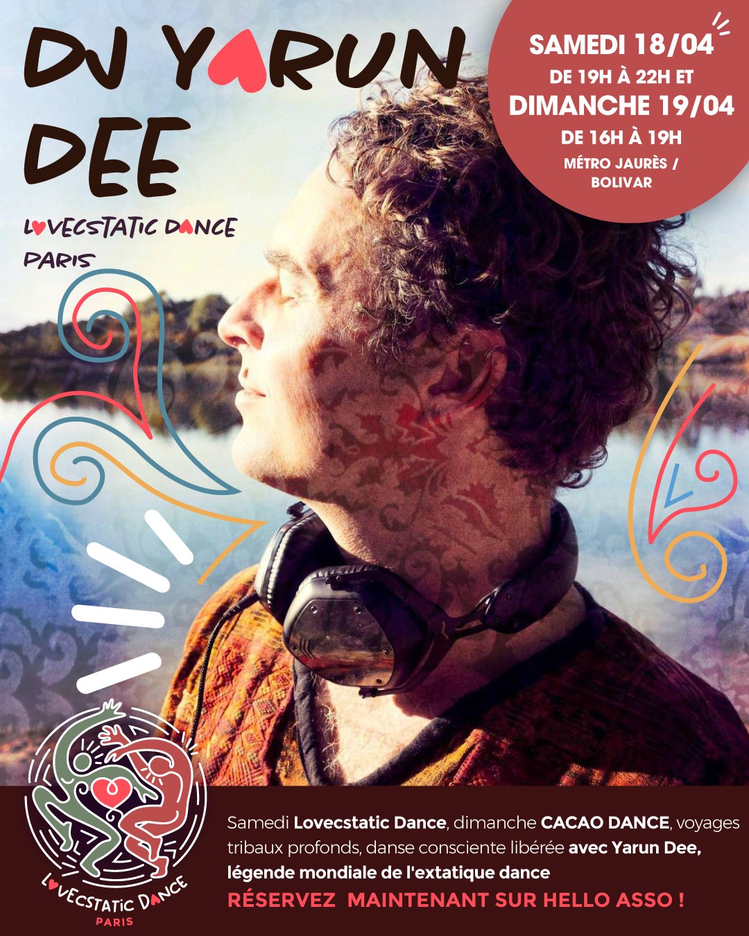 Ecstatic Dance Paris avec Yarun Dee (Amsterdam) – Samedi 18 Avril 2026 Tickets, - photo 1