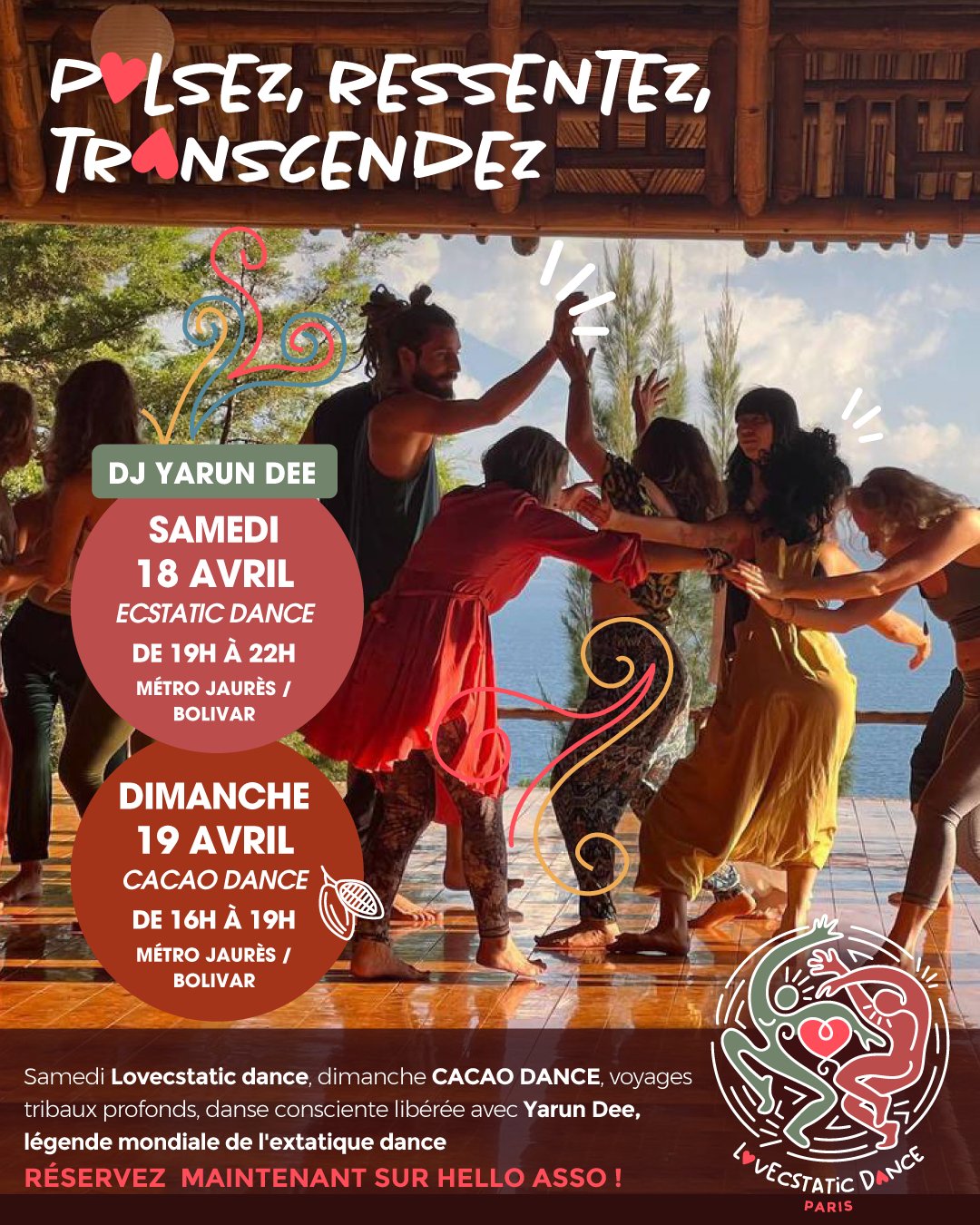 Ecstatic Dance Paris avec Yarun Dee (Amsterdam) – Samedi 18 Avril 2026 Tickets, - photo 2