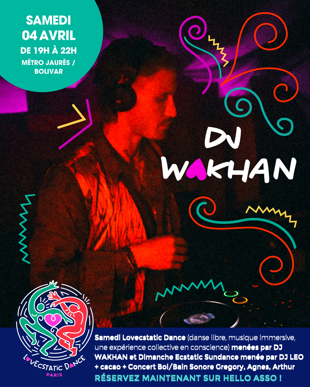 Ecstatic Dance Paris – Danse libre avec Wākhan Project | Samedi 4 avril - photo 3