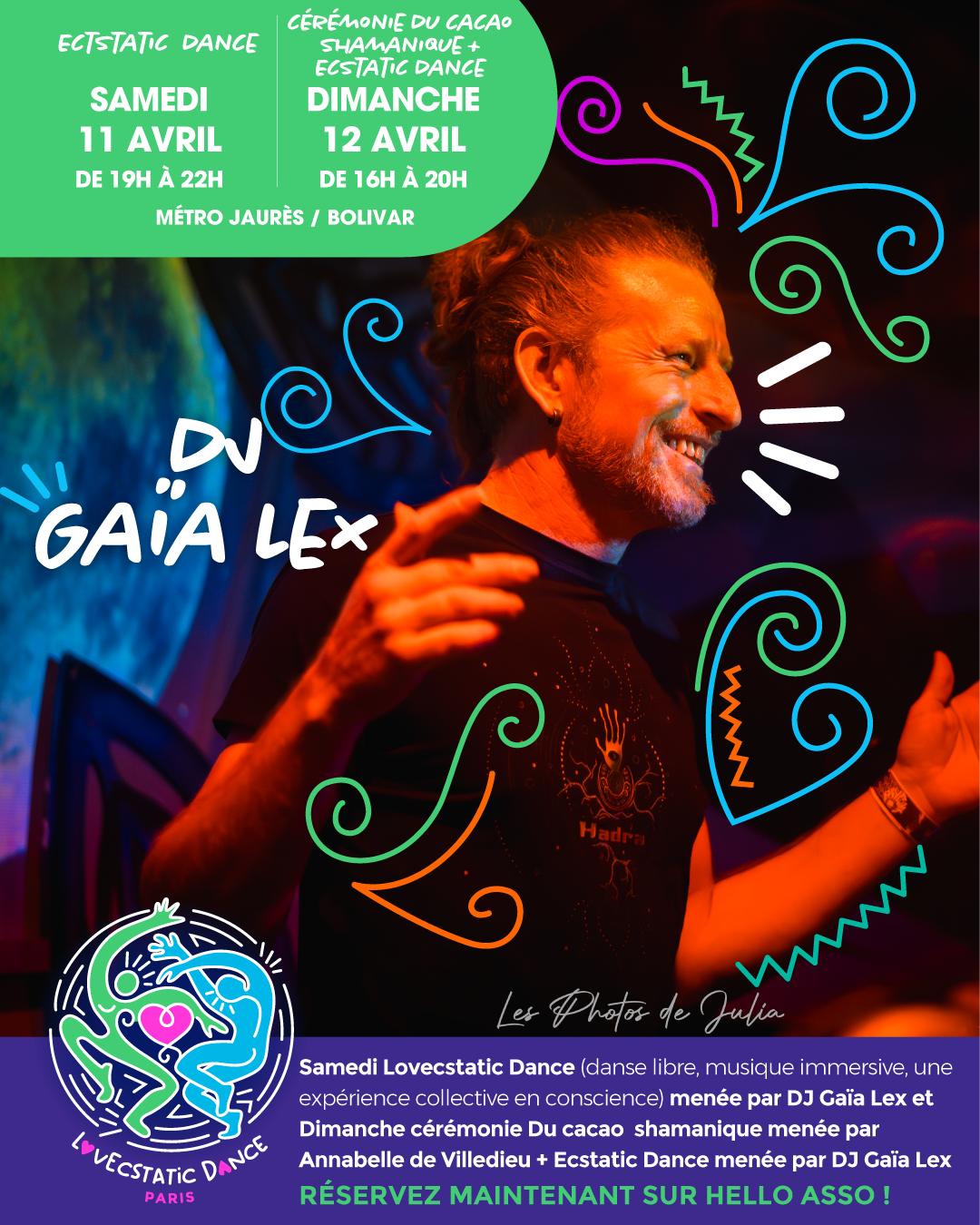 Ecstatic Dance Paris – Danse Libre Conscious Dance & DJ Set Samedi 11 Avril - photo 3
