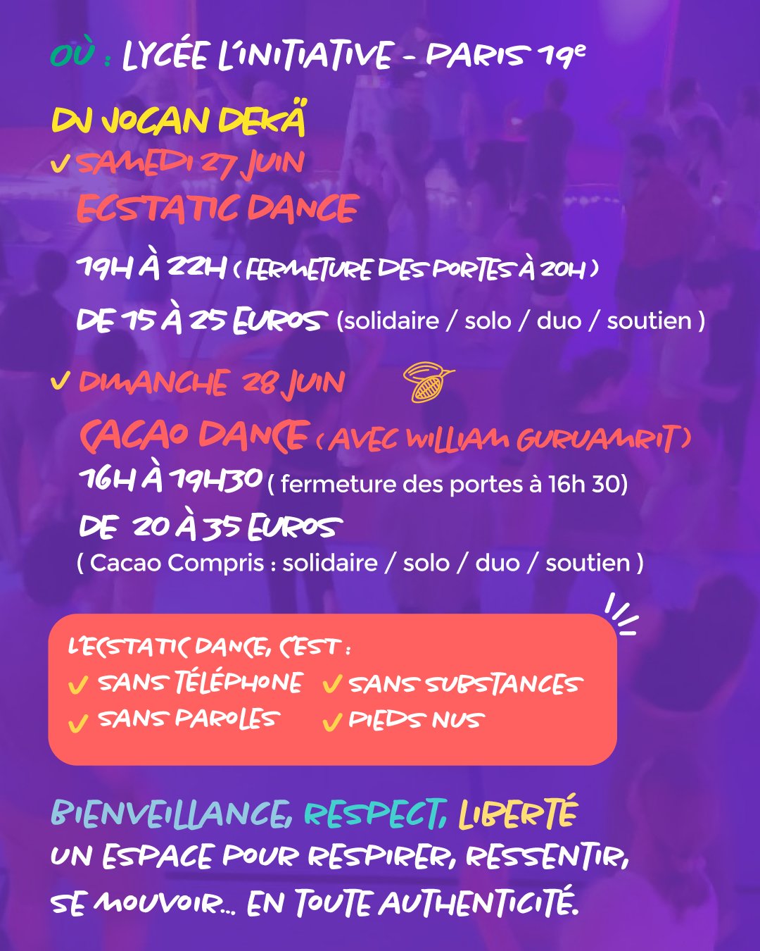 Ecstatic Dance Paris • Voyage libre avec DJ Jocan Dekä - photo 3