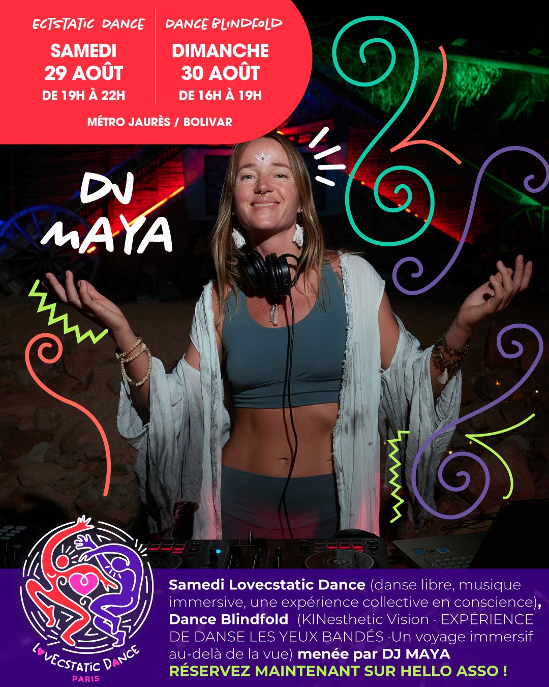 KINESTHETIC VISION ✨Blindfold Dance Experience • Danse libre avec DJ Maya - photo 1