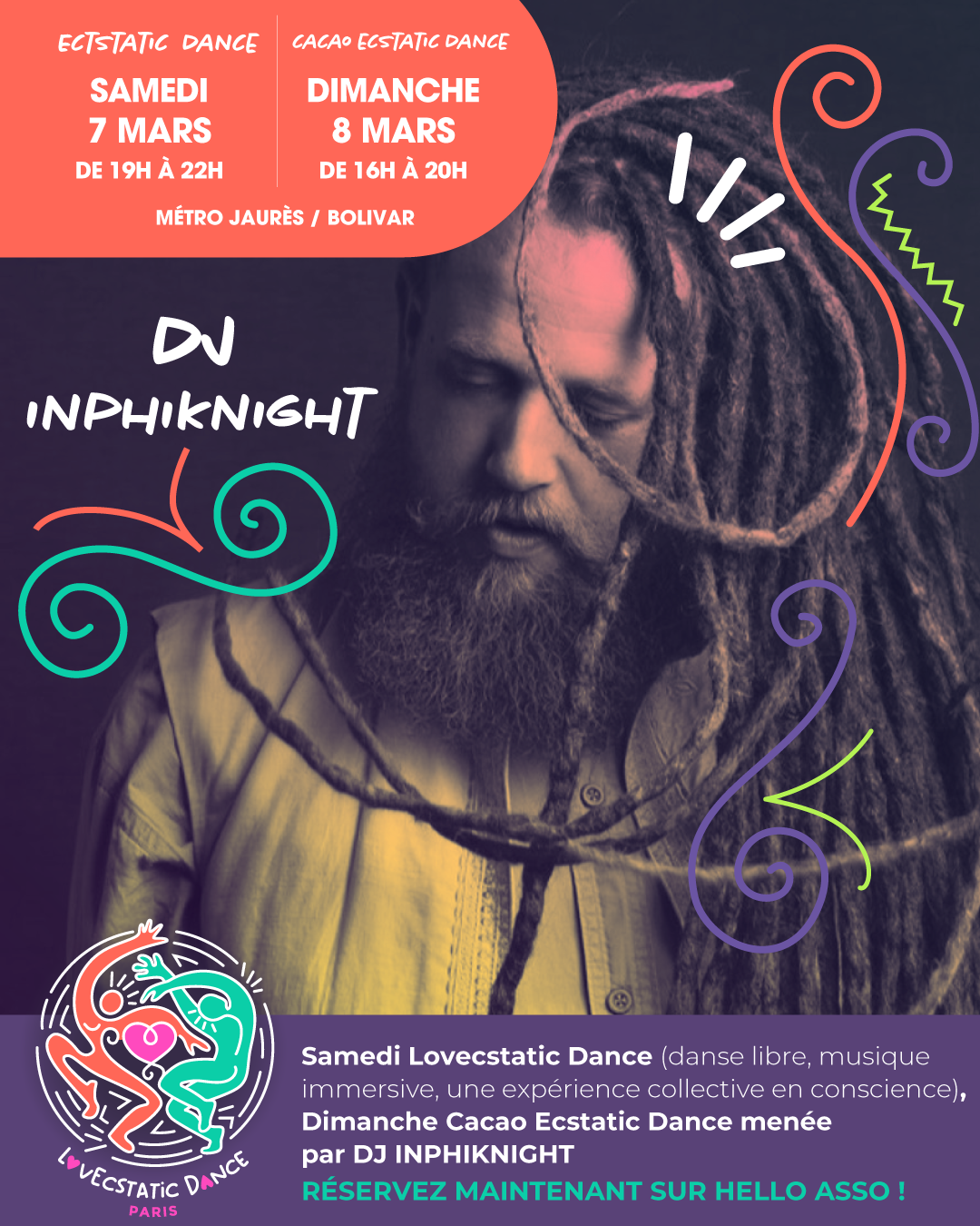 LovEcstatic Dance Paris Ecstatic Dance avec DJ Inphiknight