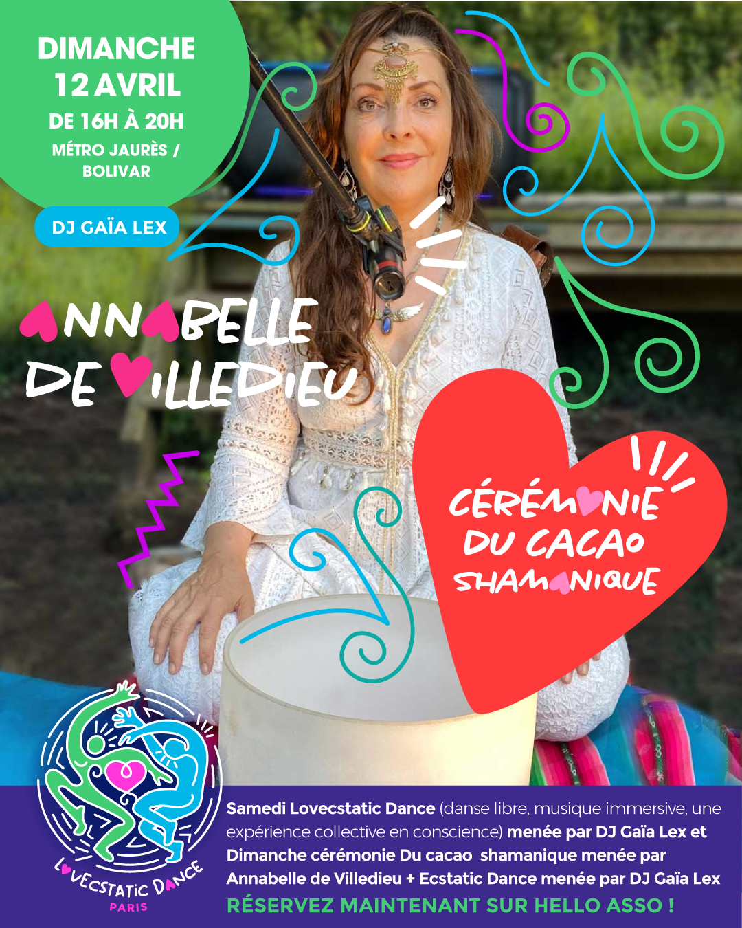 Cérémonie Cacao & Ecstatic Dance Paris – Concert Chamanique | 12 Avril - photo 1