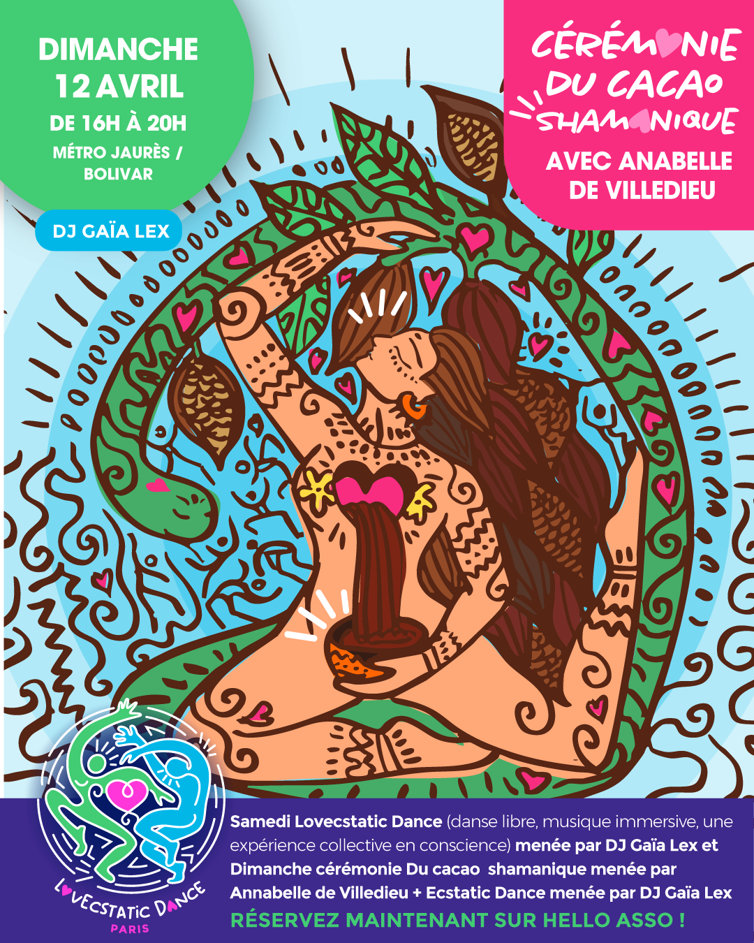 Cérémonie Cacao & Ecstatic Dance Paris – Concert Chamanique | 12 Avril - photo 5