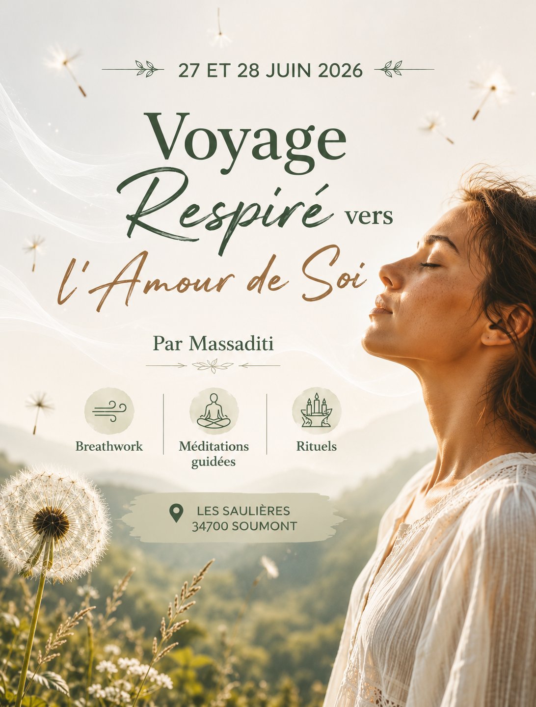 Un voyage respiré vers l'amour de Soi