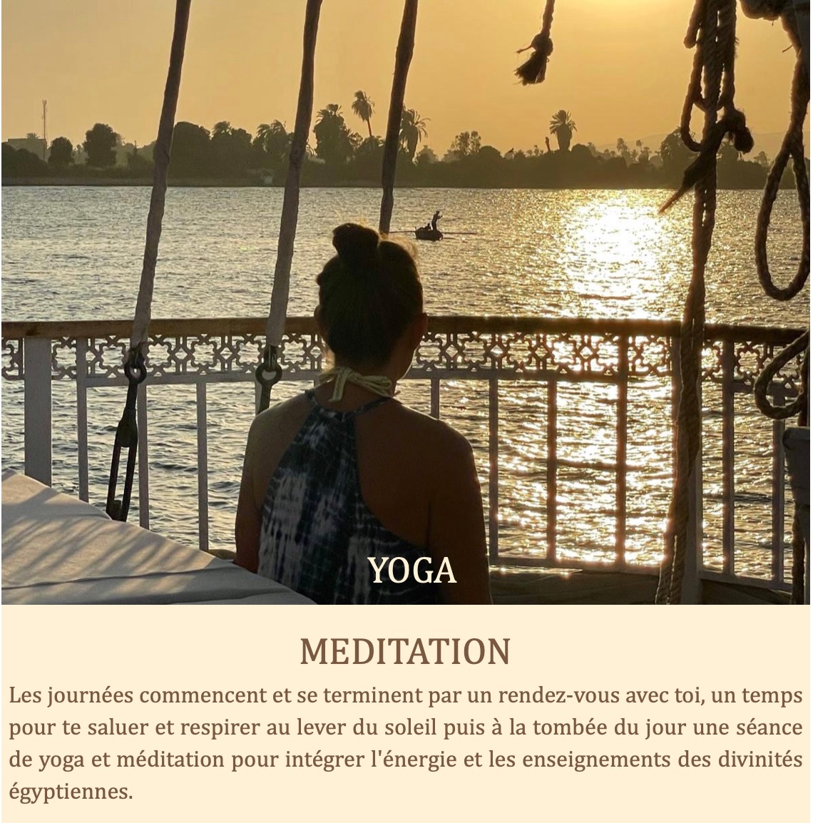 Spirituelle Egypte : temples initiatiques, Nil sacré, yoga & méditation - 4