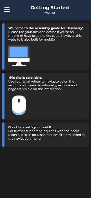 Assembly guide on phone