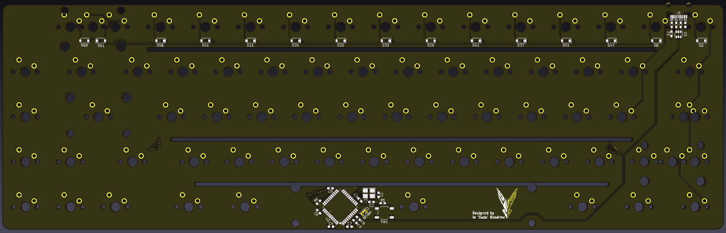 Blueberry PCB Revision B Bottom