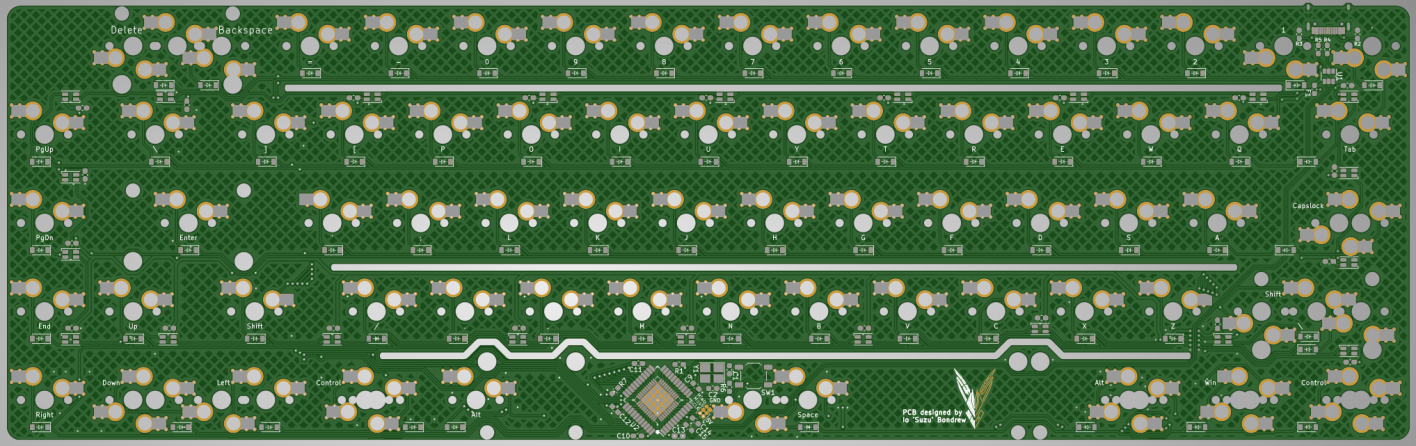 Blueberry PCB Revision E Bottom