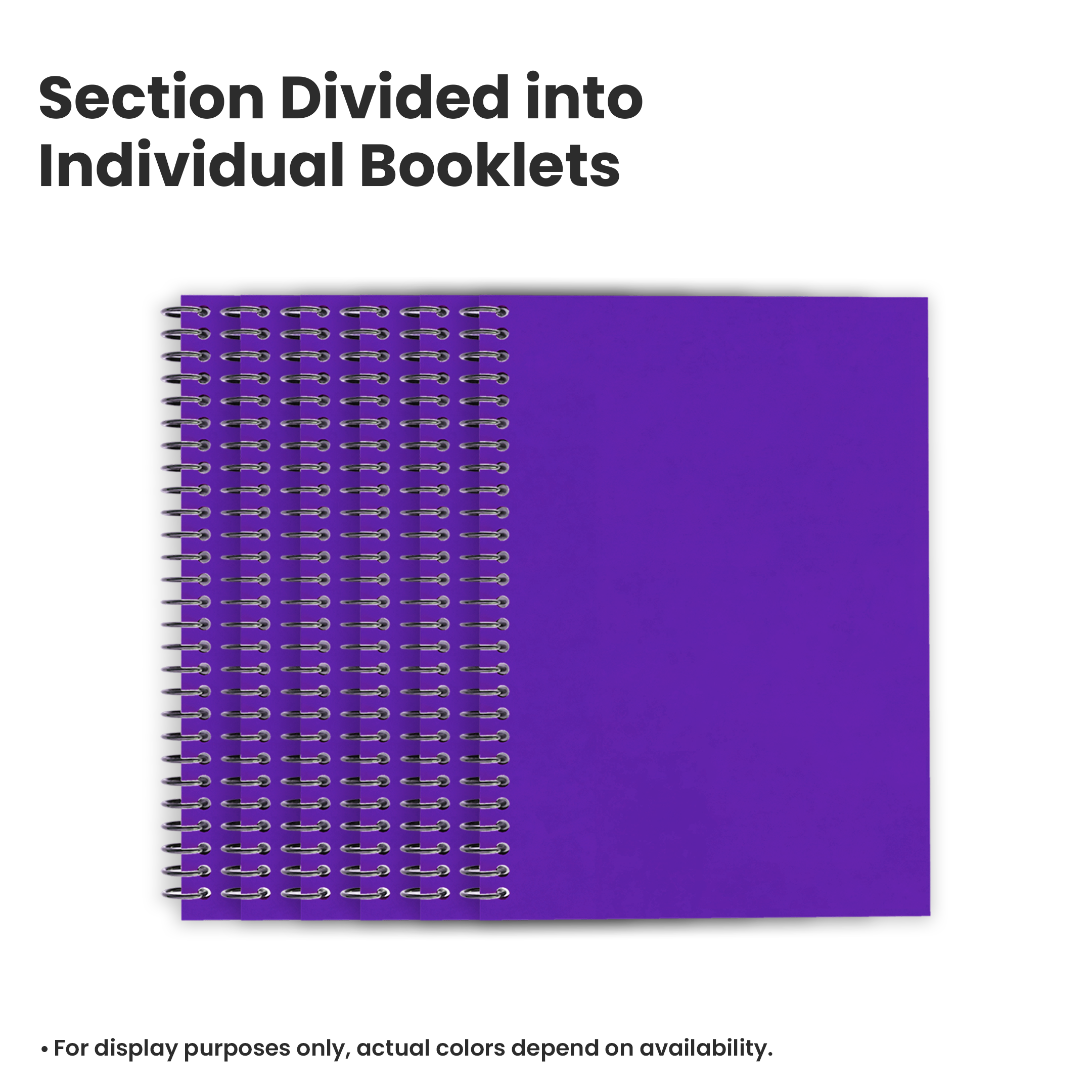 Complete set of printed and bound bar index materials.