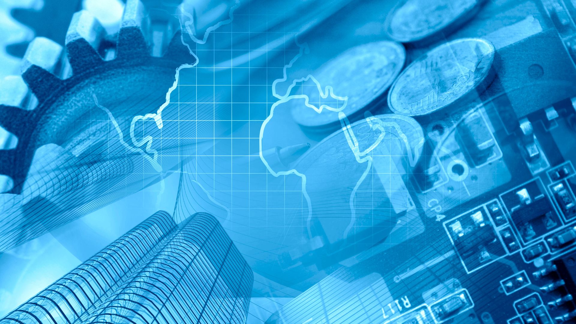 Industrial mining equipment at a site