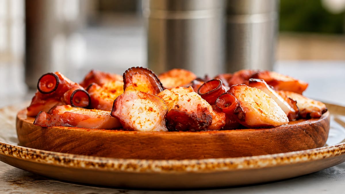 Pulpo á feira in Melide