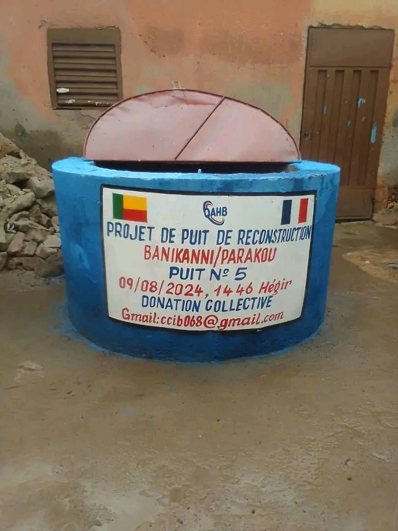 Puits collectif de reconstruction Août 2024.