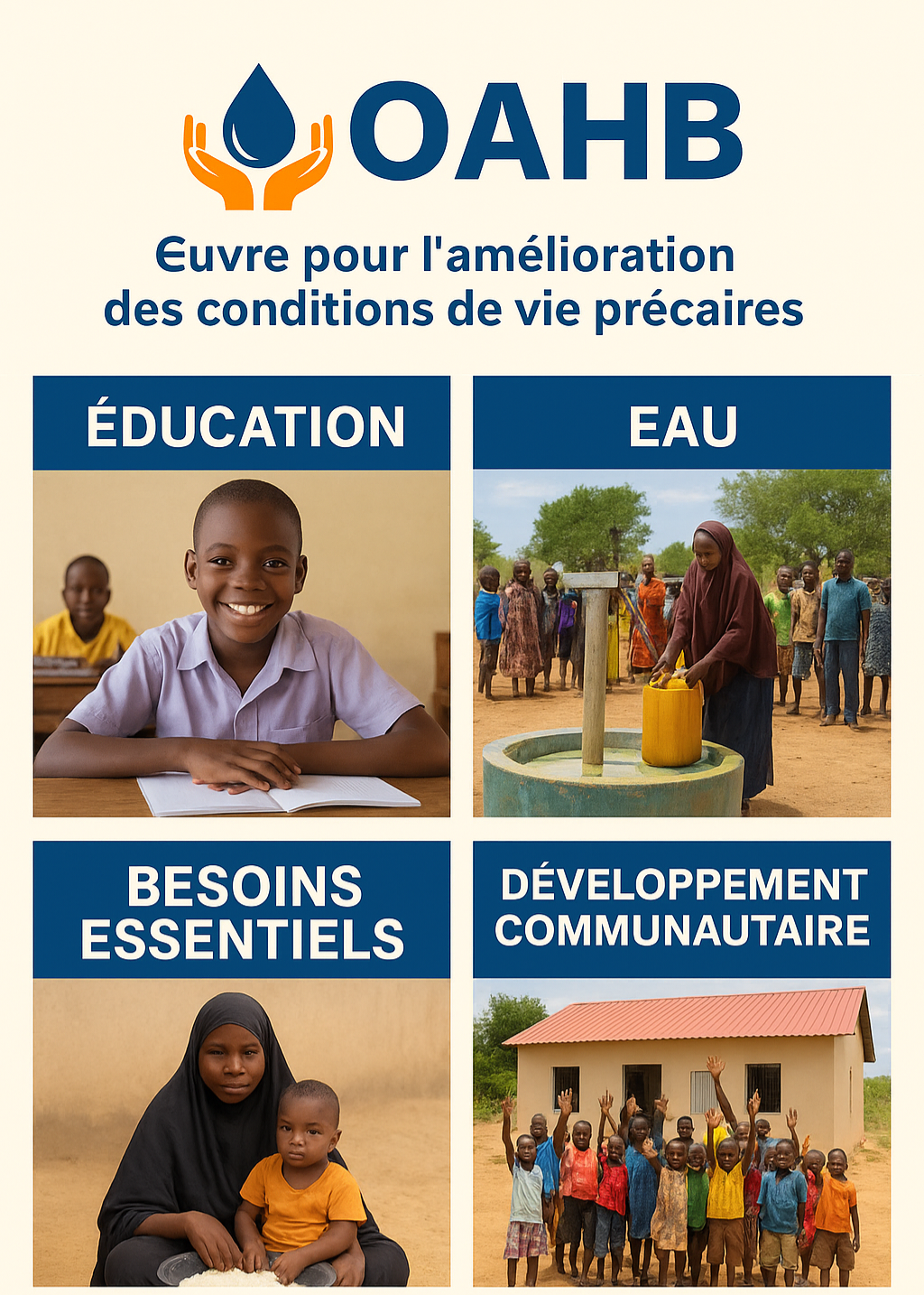 L'équipe OAHB et les membres de la communauté