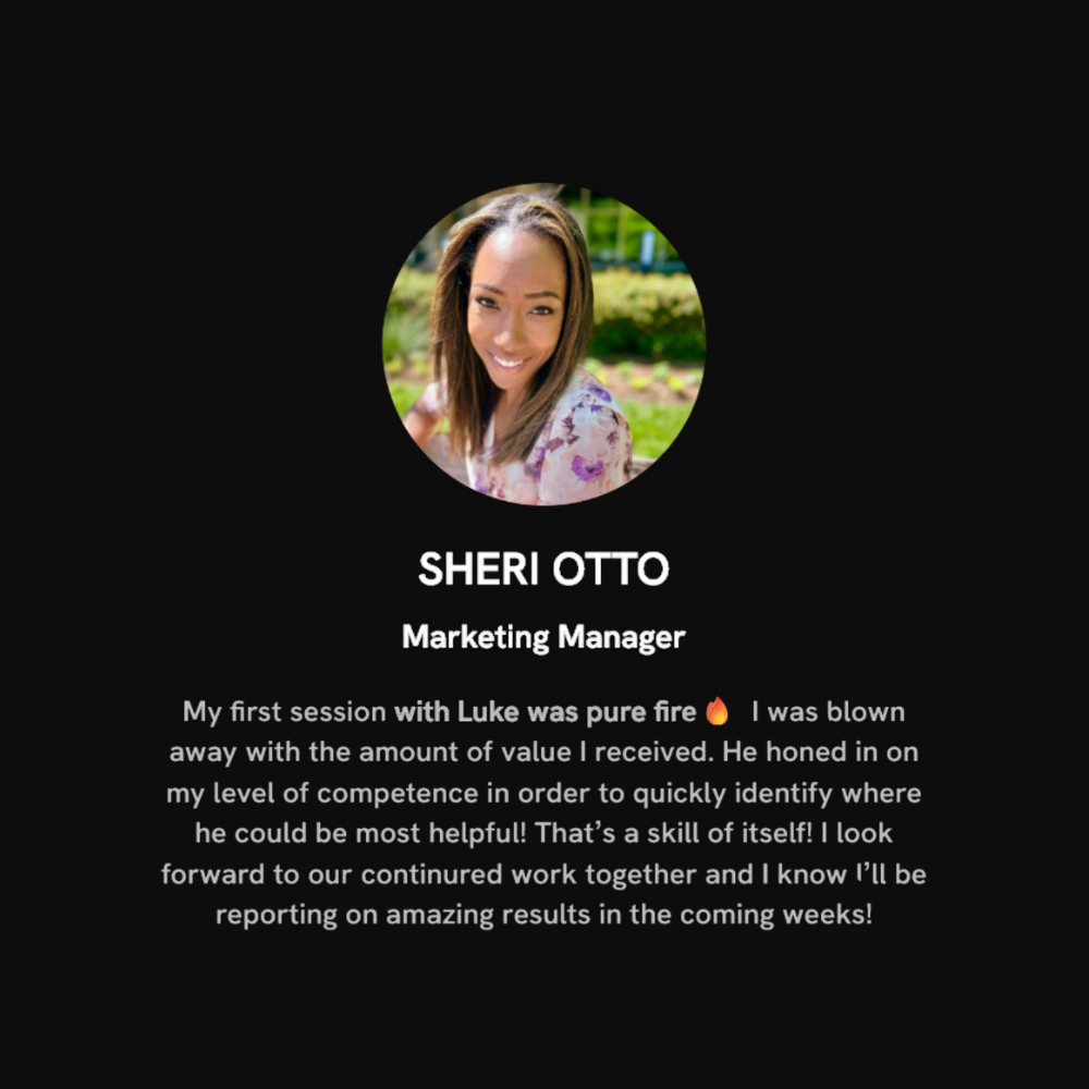 Testimonial from Sheri Otto