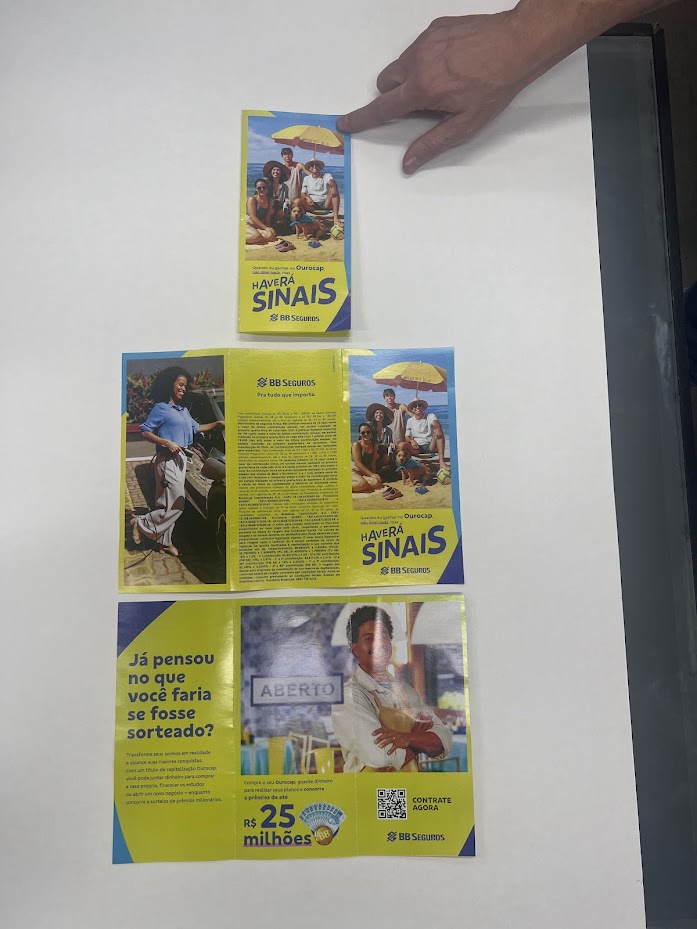 Projeto de comunicação visual realizado para cliente.