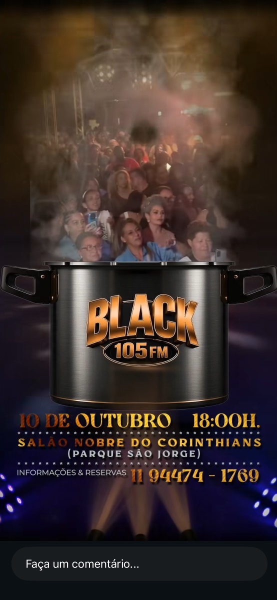 Flyer do evento BLACK 105 em São Paulo com Deejay Dj Katatau