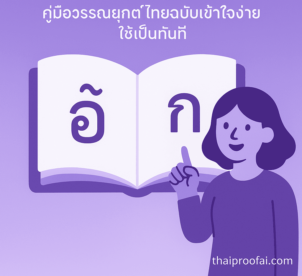 วิธีใช้วรรณยุกต์ให้ถูกต้องในภาษาไทย คู่มือเข้าใจง่ายสำหรับทุกคน