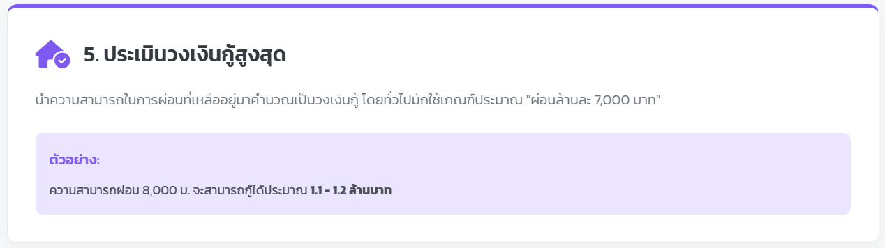 อยากกู้บ้าน? มาส่อง "เพดาน" ของตัวเองกัน! คำนวณยอดกู้สูงสุดฉบับเข้าใจง่าย