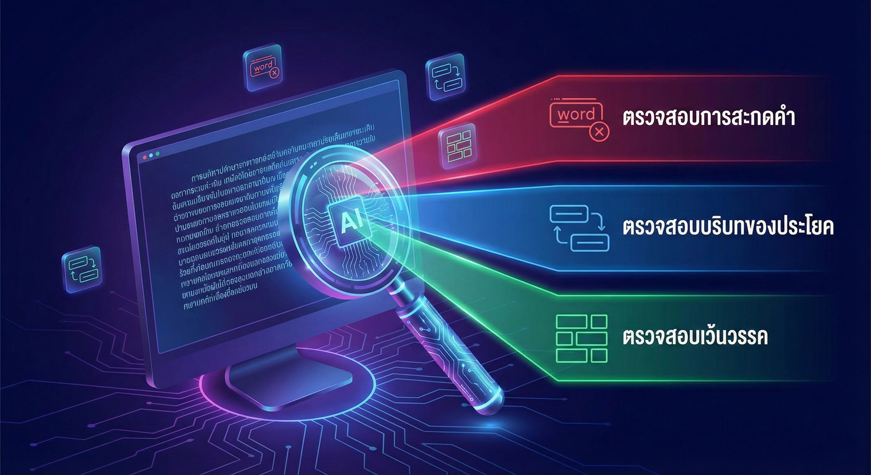 Thaiproofai เครื่องมือเช็คคำผิดภาษาไทยที่ทำให้คุณเขียนเหมือนมี "มืออาชีพ"