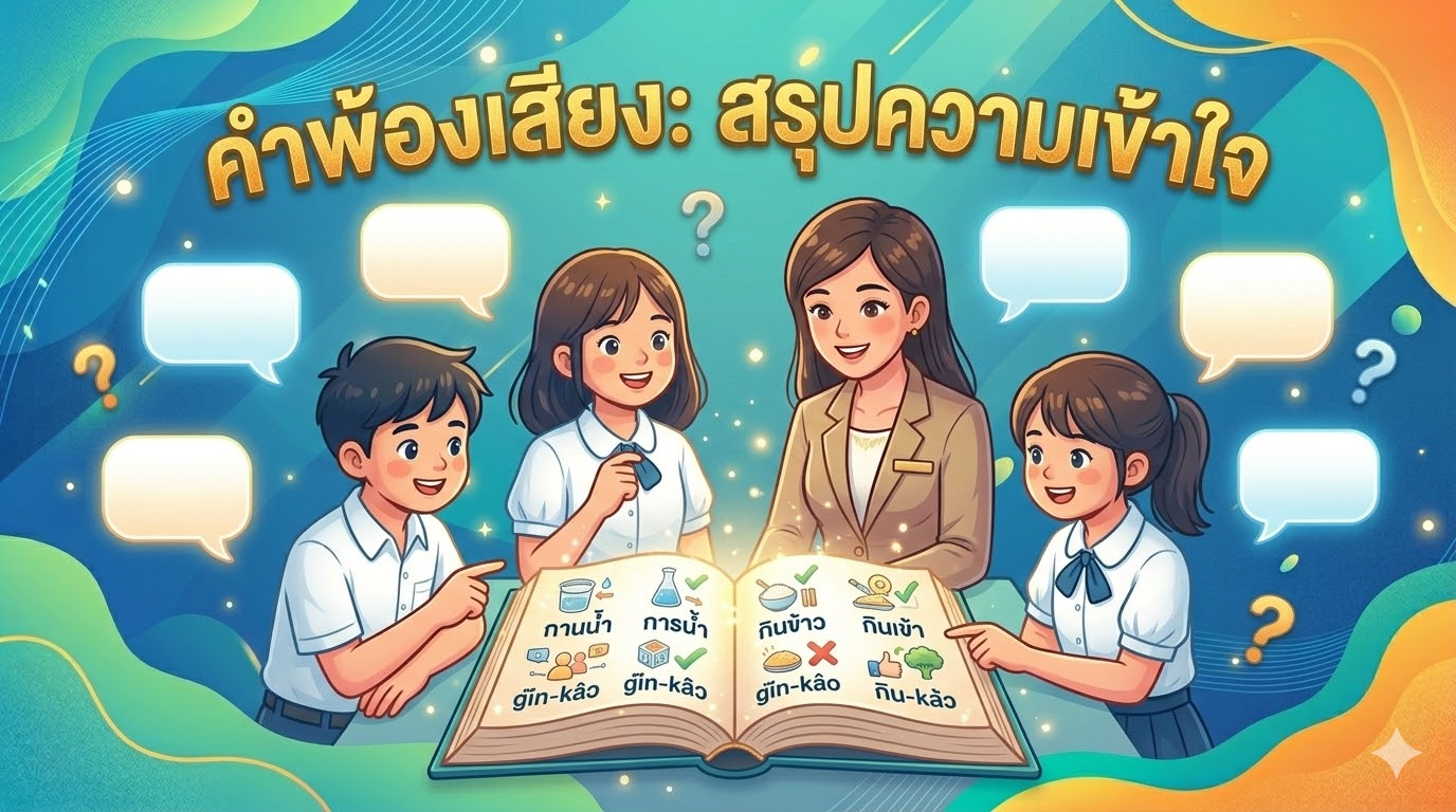 คำพ้องเสียง คืออะไร? 100 ตัวอย่าง พร้อมความหมาย