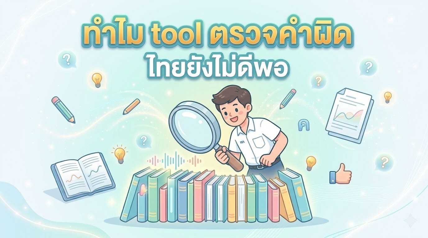 ทำไม Tool ตรวจคำผิดภาษาไทยส่วนใหญ่ยังไม่ดีพอ — มุมมองตรงๆ จากคนที่สร้าง Tool เอง