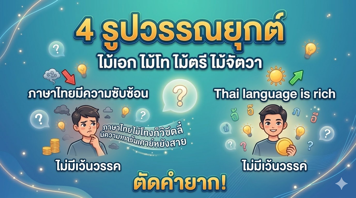 ทำไม AI ถึงตรวจคำผิดภาษาไทยยากกว่าภาษาอังกฤษ — มุมมองจากคนที่ลองสร้างจริง