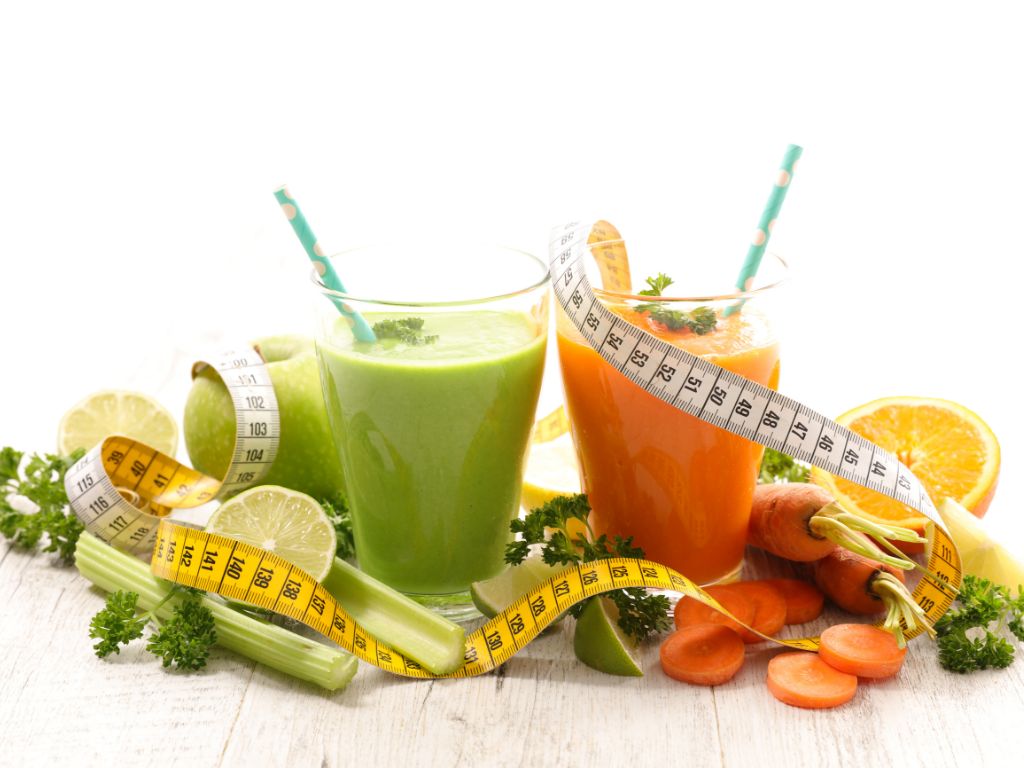 A green detox smoothie.