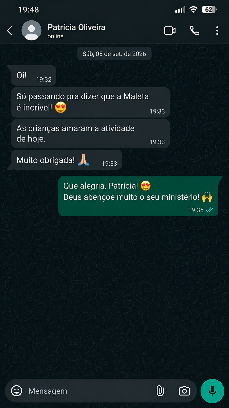 Depoimento de cliente 1