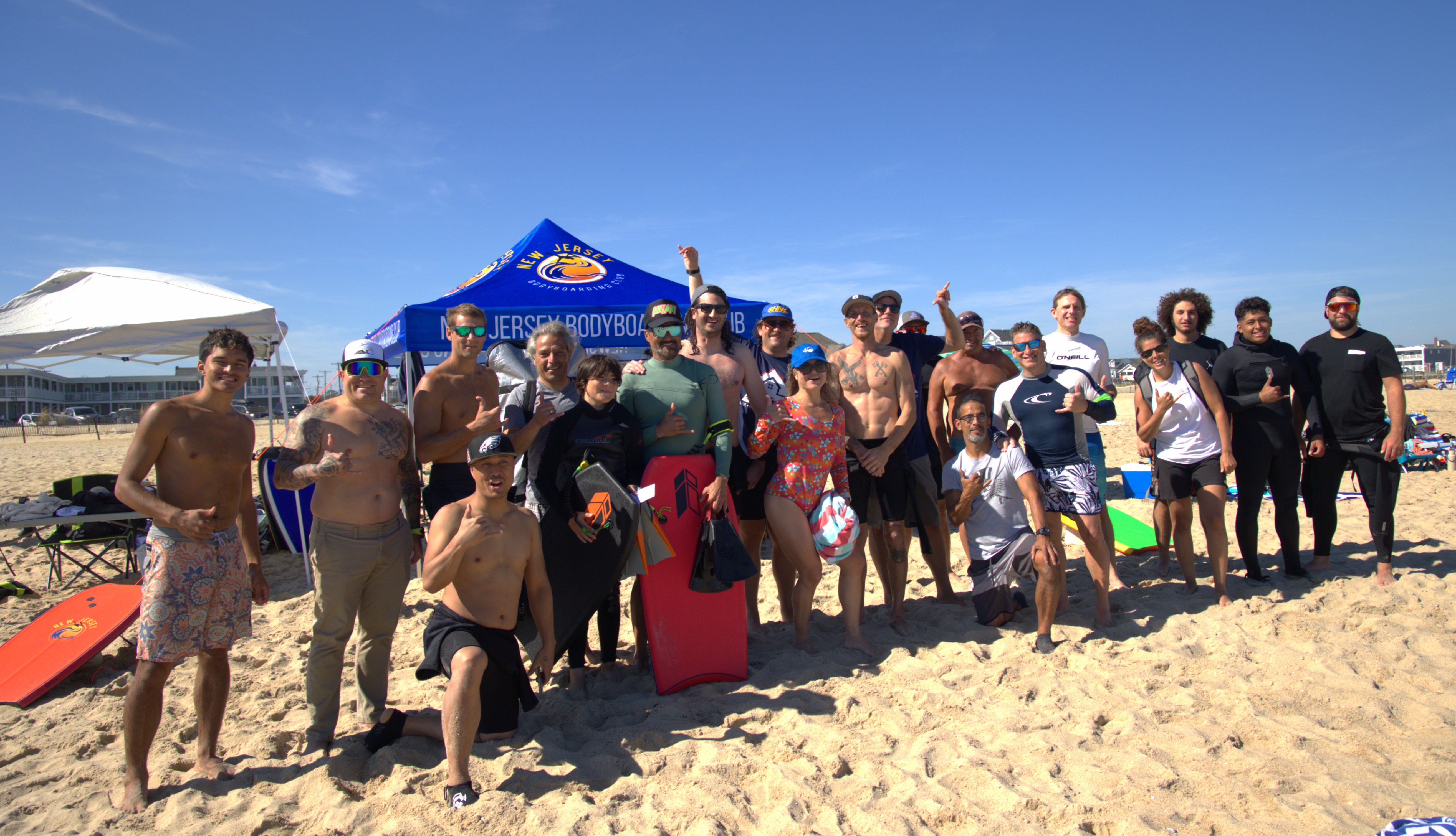 A bodyboarder dropping into a wave.